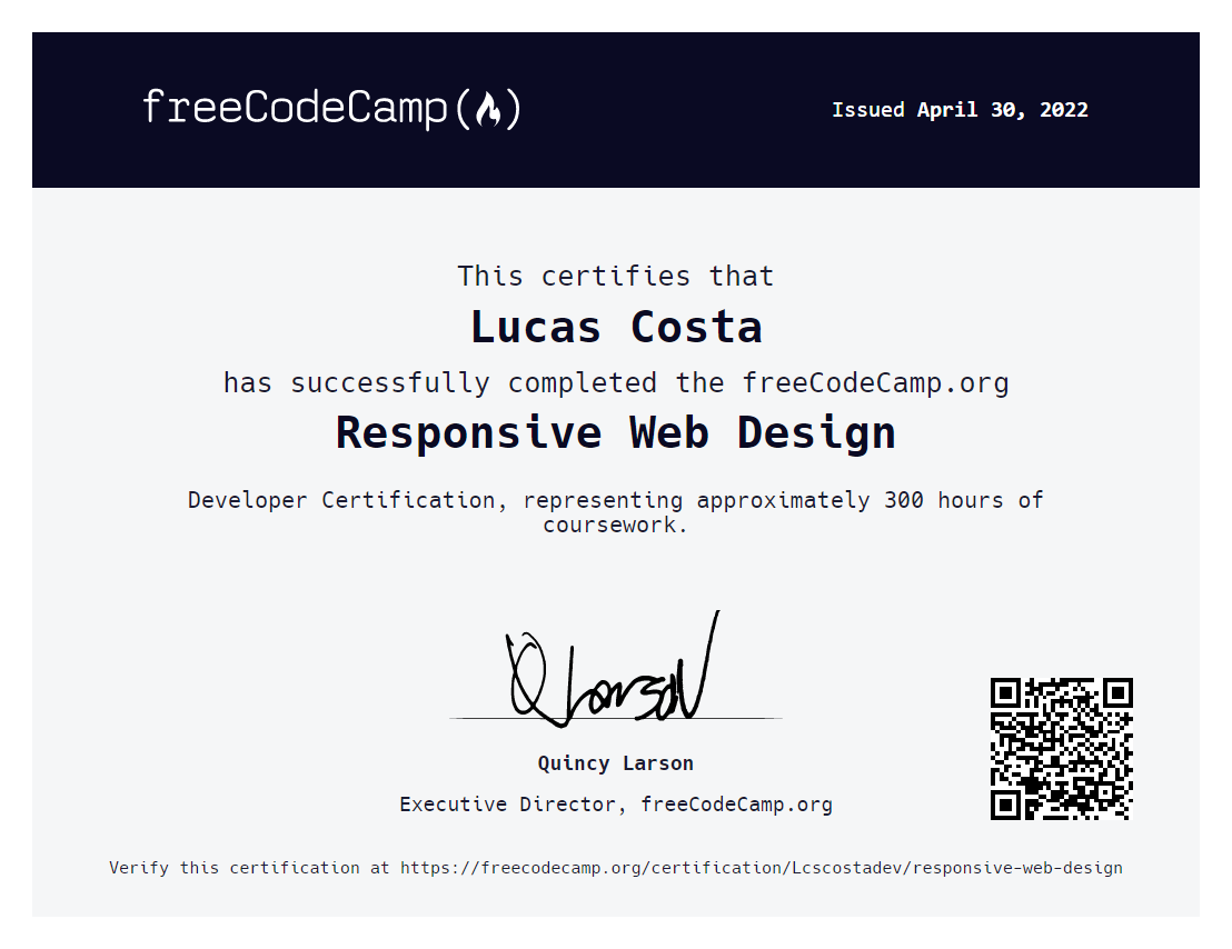 Responsive Web Design Developer Certification